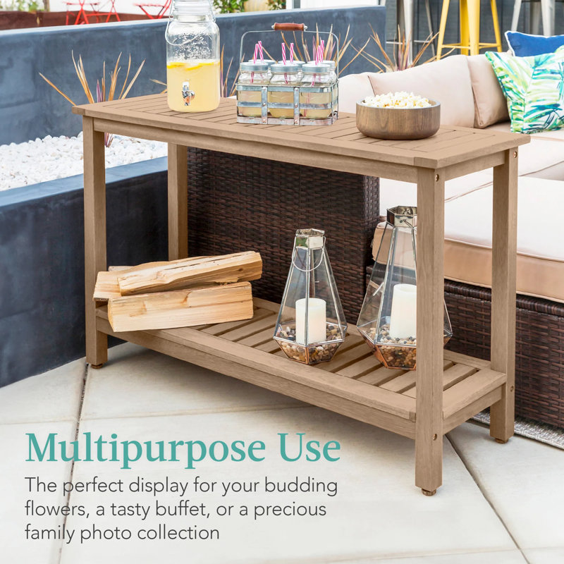 Wooden Console Table, Taupe