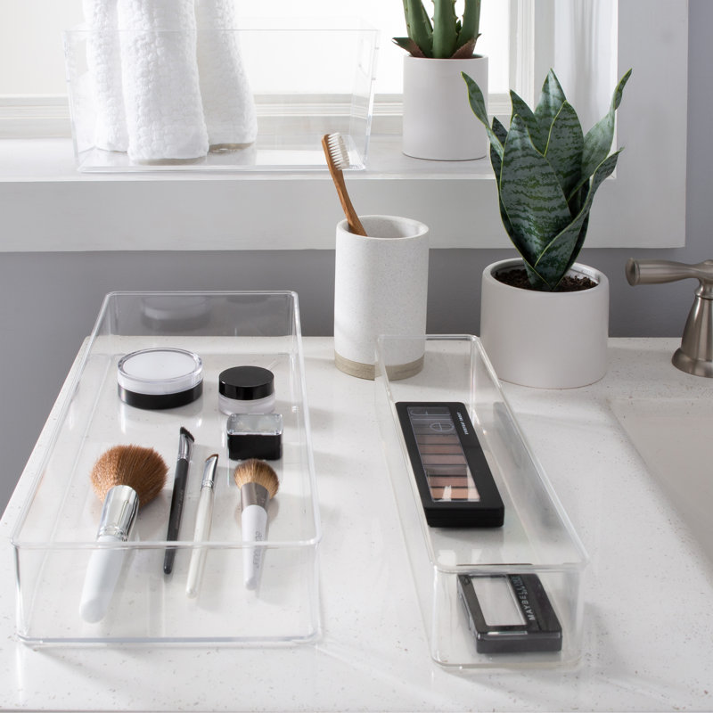 Simplify Long Rectangular Drawer Organizer In Clear