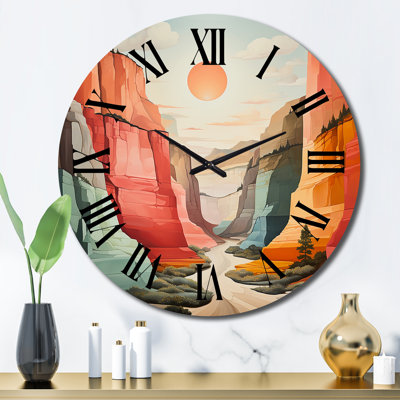 Horloge murale en métal