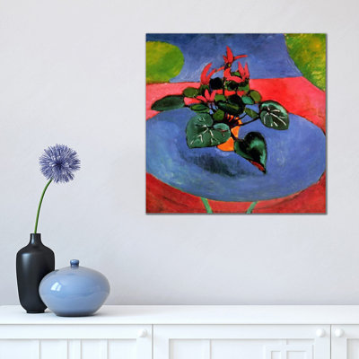 Cyclamen Pourpre by Henri Matisse - Wrapped Canvas Painting