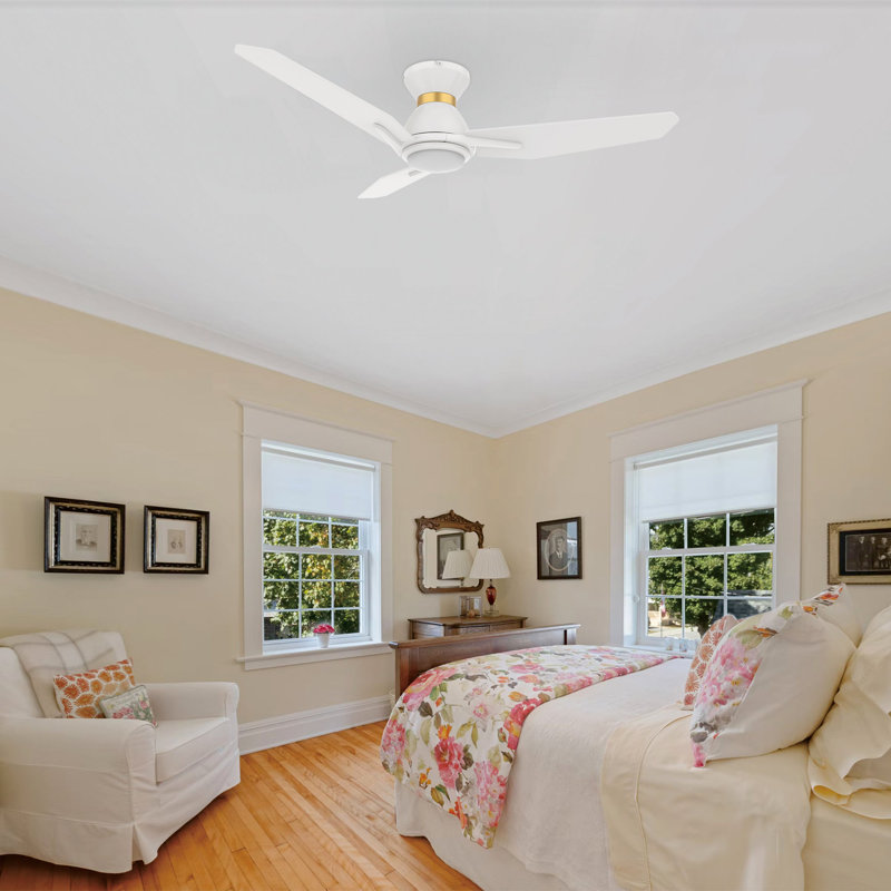 Ventilateur de plafond intelligent Calen avec télécommande, ensemble d'éclairage inclus, fonctionne avec l'assistant Google, Amazon Alexa et les raccourcis Siri.