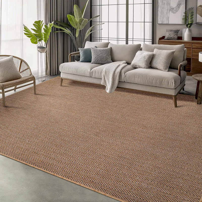 Non Slip Area Rugs Washable Carpet Pad Entryway Rug Weather Resistant Indoor and Outdoor Use 50305,  Rectangle 200 x 290 cm