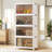 Canas Vecelo 4 Pack Stackable Storage Bins Folding Organizer Boxes Collapsible Closet With Door Wheel Lid
