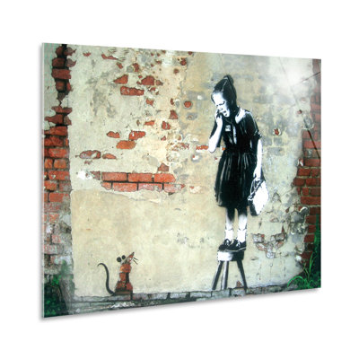 Baby Mouse by Banksy - No Frame Painting on Plastic / Acrylic