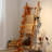 Gracie Oaks 57in Wooden Blanket Ladder with Bottom Shelf