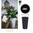 23" H Cascade Tall Round Plastic Planter-1155205669