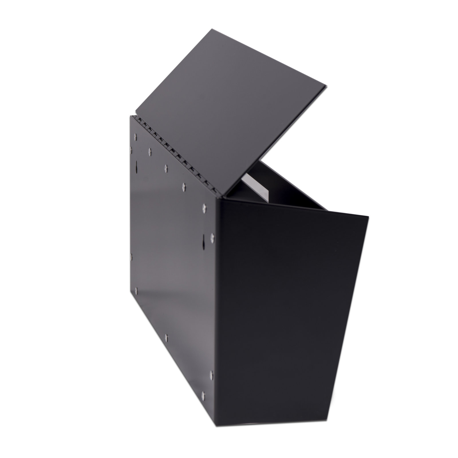 Modern Wall-Mounted Mailbox, Black