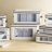 Fabric Dining Plates Storage with Felt Dividers Included-98545972