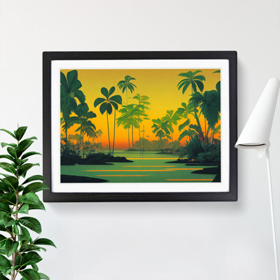 Masterful Palm Trees - Single Picture Frame Painting
