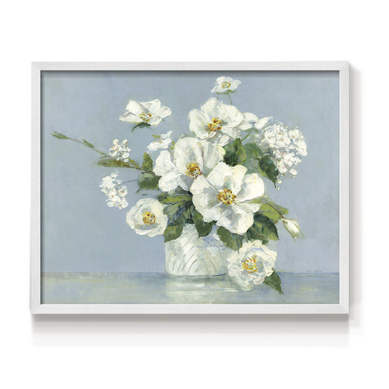 Summer Fresh Arrangement - Reproduction encadrée - Restickable, H 11 po x l 14 po, Blanc