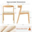 Chaise de salle à manger rembourrée avec dossier incurvé 19,1 po Avia-792407187-792407190