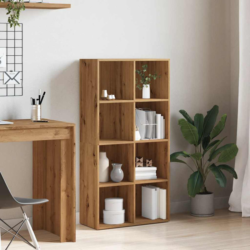 Abelia Bookcase, (4 Shelves) 130cmH x 66cmW x 30cmD, Artisan Oak