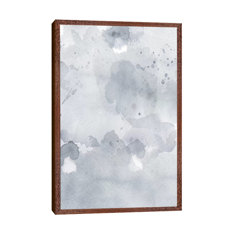 Grey Blue Abstract by Leah Straatsma - Painting on Canvas, 101.6cm H x 66.04cm W x 3.81cm D