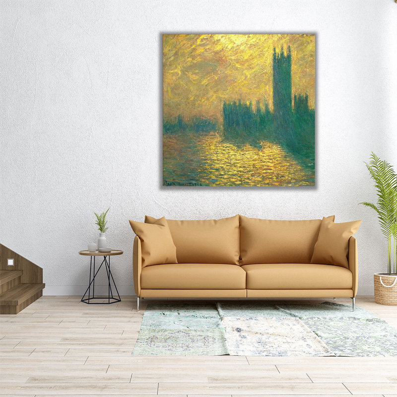 Maisons du Parlement, 1904, reproduction d'art sur toile, H 12 po x l 12 po