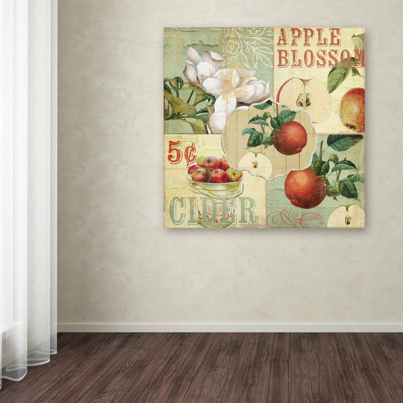 "Jadaya" Apple Blossoms I "par Color Bakery, impression sur toile tendue, H 24 po x l 24 po x P 2 po