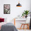 Detailed Stacked Roses Grey Framed Floater Canvas Wall Art, design by Annabelle Hall-321552303-321258943