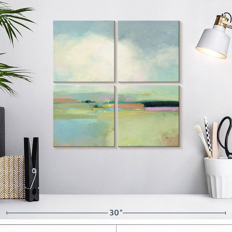 Horizon coloré I, H 18 po x l 18 po