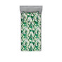 Vert forêt / motif floral kaki pâle