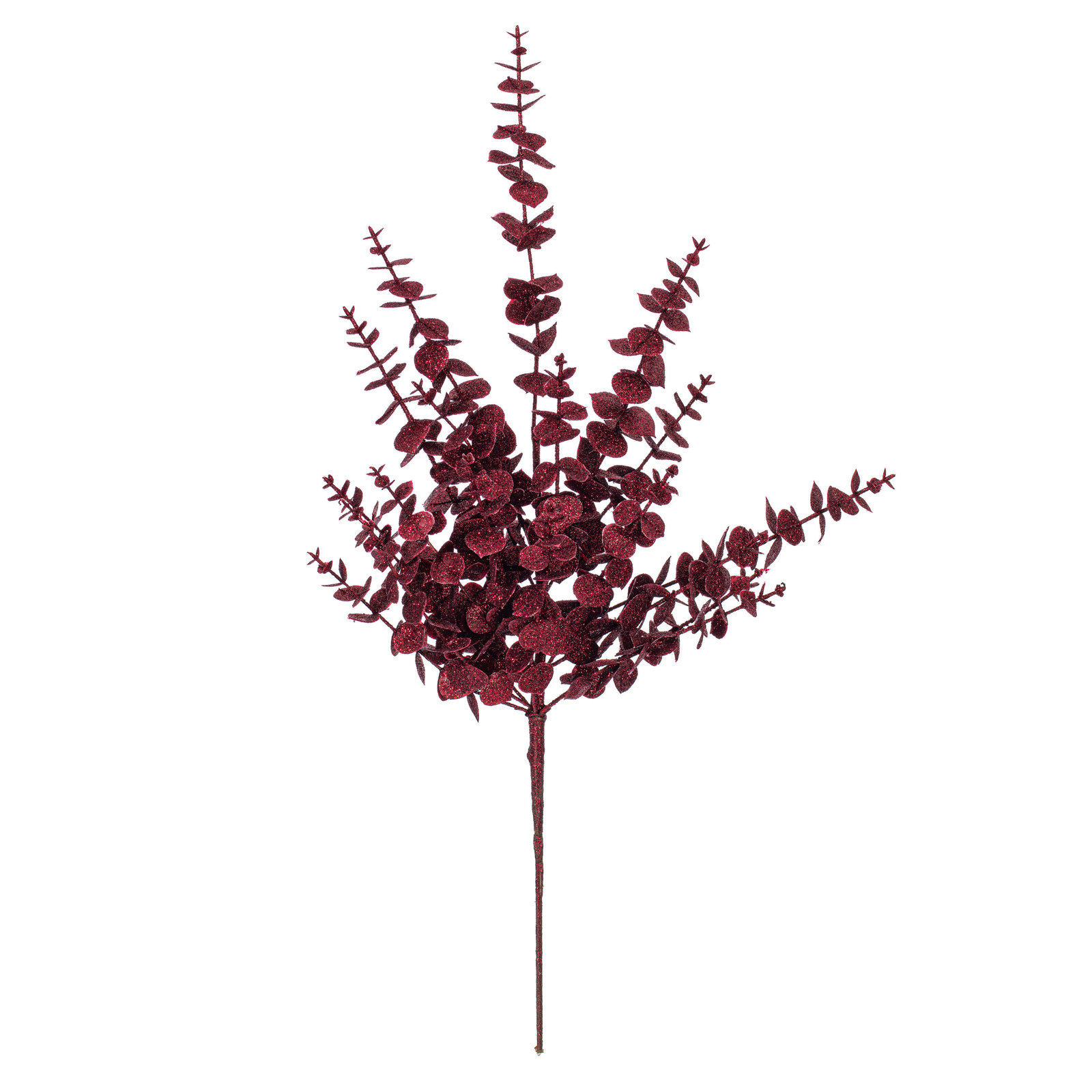 Vickerman Artificial 28" Eucalyptus Spray 28" Pick, Burgundy
