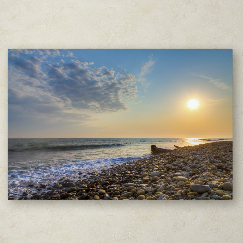 « rockin coucher de soleil », reproduction de photo sur toile tendue, H 12 po x l 19 po x P 2 po