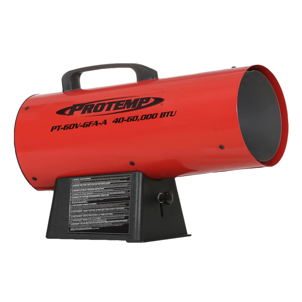 ProTemp 60,000 BTU Portable Propane Forced Air Utility Heater | Wayfair