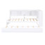Lit de jour simple en blanc avec lit gigogne et rangement - Fabrication en bois et ports de chargement-1145474516