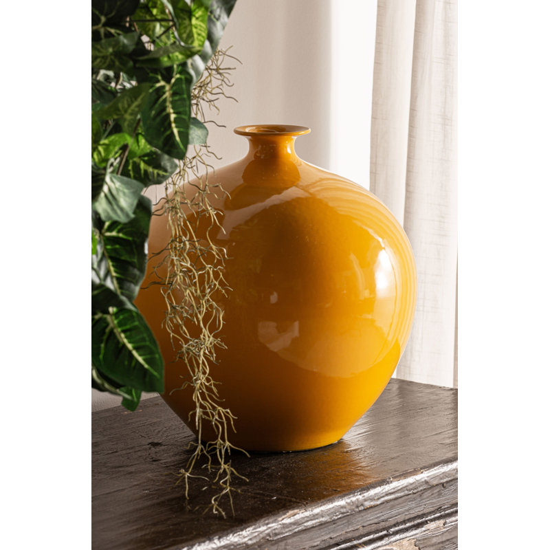Vase moutarde