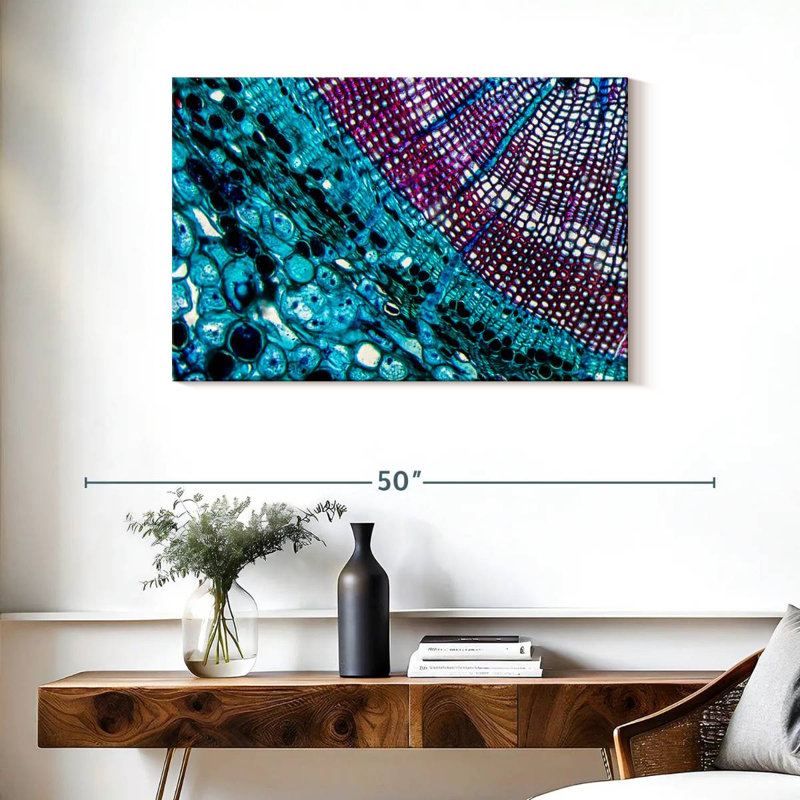 Keiri Pine Stem Under Microscope, 24" H x 36" W