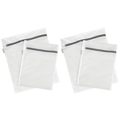 Medium and Large Mesh Laundry Bags for Delicates - Garment Washing Bags with Zippers for Knits, Hosiery, or Sweaters