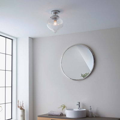 Abington Glass Semi Flush Mount