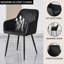 Chaise rembourrée en velours avec accoudoirs-311553828