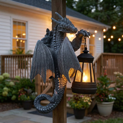Hanging dragon lantern powered by solar