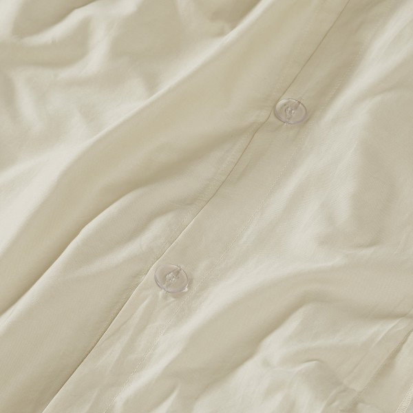 Borghese Roma 400TC Percale Cotton 3 Piece Duvet Set, King Duvet Cover + 2 Shams, Khaki