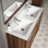 48 comptoir de meuble-lavabo avec trous de robinet