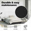 Structure de lit Strath vidaXL, base de lit tapissier en similicuir, sans matelas-1817044515-1817044537