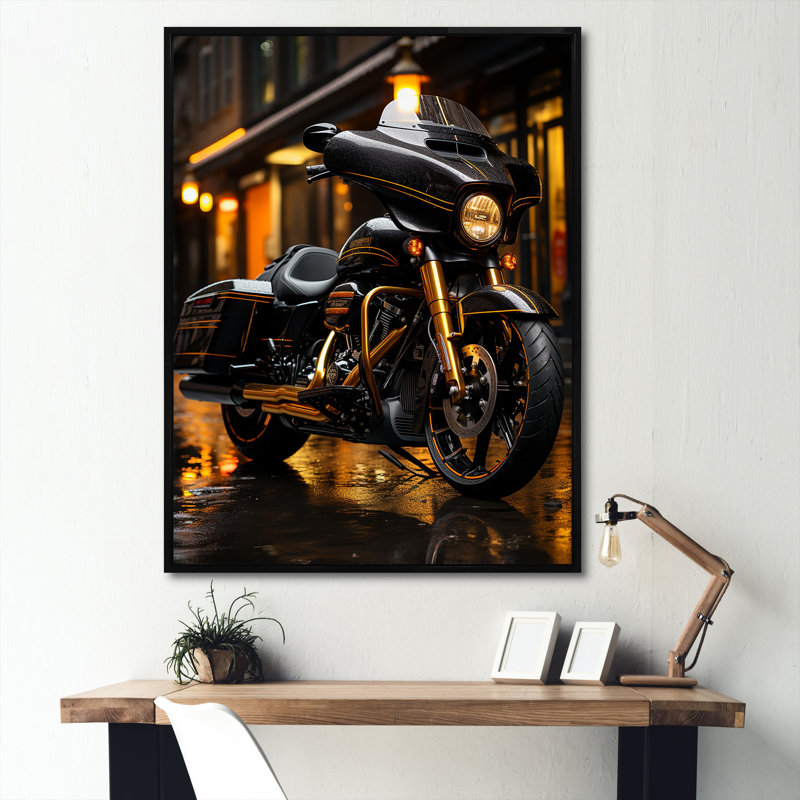 Moto Urban Streetster, H 40 po x l 30 po x P 1,5 po, Cadre flottant noir