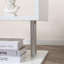 Table de bout moderne, table d'appoint décorative, table basse en forme de S avec tablette de rangement, table basse-968840853