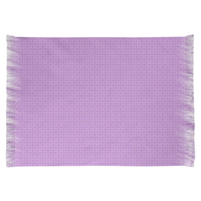 Tapis décoratif violet napperon