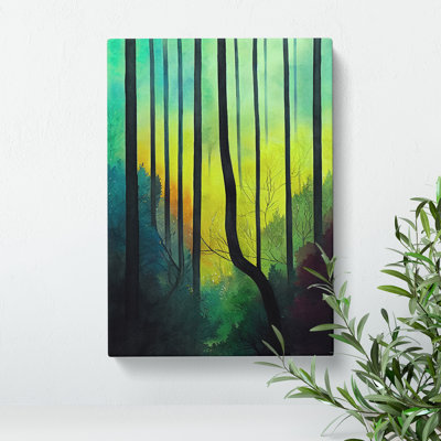 A Colourful Forest No.3 - Wrapped Canvas Print