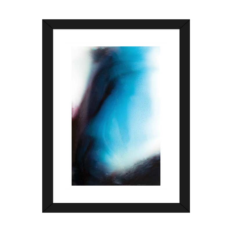 «Upsurge» par Spell rebond Fine Art - reproduction d'art, Papier encadré noir, H 32 po x l 24 po x P 1 po, Blanc