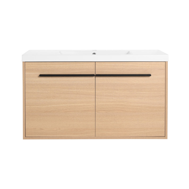 Ensemble de meuble-lavabo pour salle de bain avec lavabo à poser, 35"