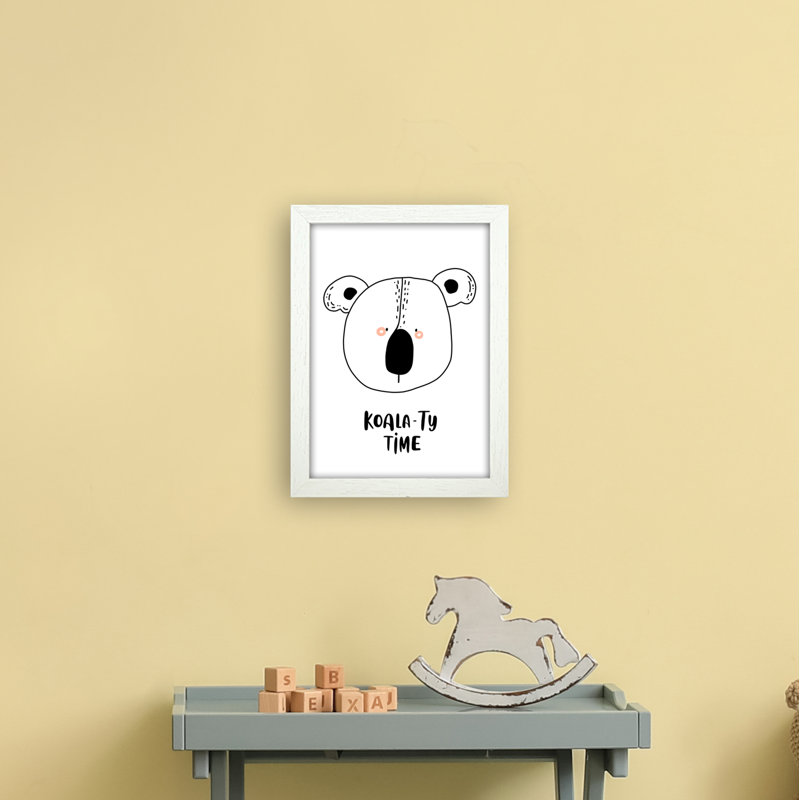 Koala by Miniofmine - Print, 34cm H x 25cm W x 3cm D, Brown Framed