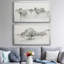 Scénario Scribble I - ensemble de 2 peintures sur toile encadrées-1513408570-1513408571