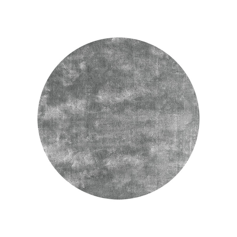 Ground Control Area Rug in Gray, Round 6'6"