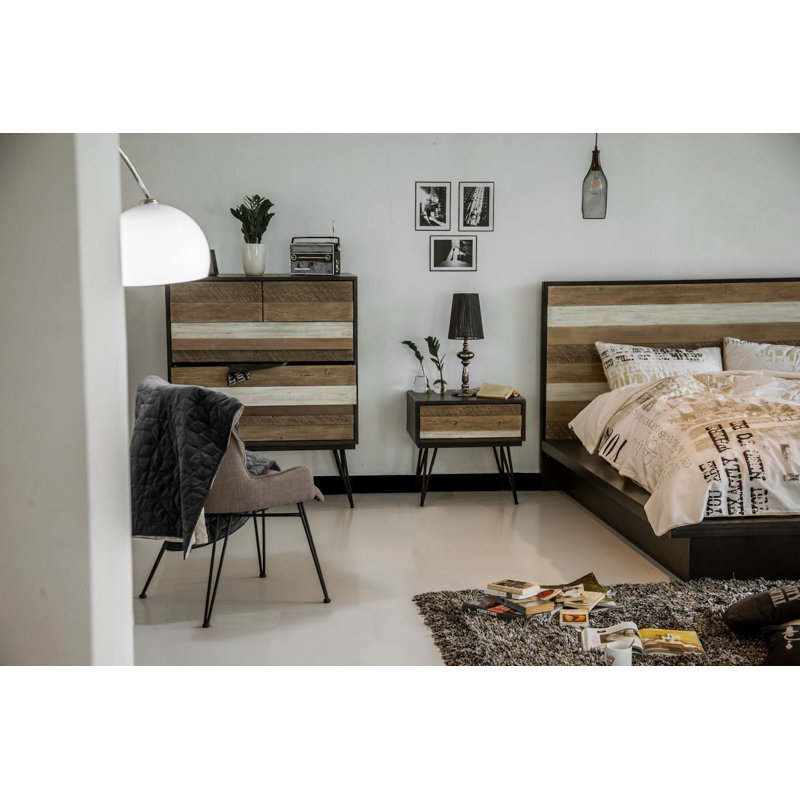 Blaze Solid Wood Bed, Super King (6')