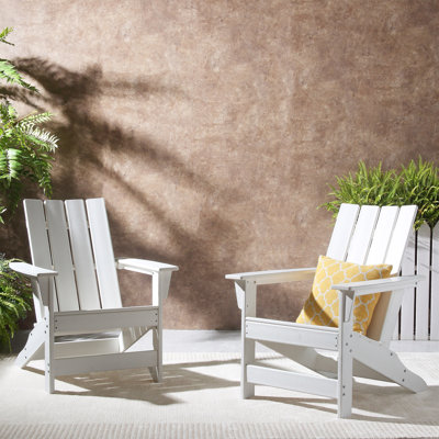 Portland Outdoor Resin Adirondack Chair by Beachcrest Home