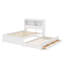 Lit plateforme double avec tiroirs, lit gigogne et prises USB-1604692068