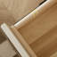 Commode d'appoint simple en bois massif blanc