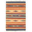 Tapis oriental crème / bleu en laine fait à la main Oriental