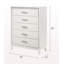 Commode blanche de style moderne-749322032